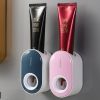 1pc Toothpaste Dispenser; Toothpaste Squeezing Rack; Automatic Toothpaste Squeezer Dispenser - Pink+White