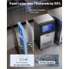 Commercial Ice Maker Machine, 120 lbs/24h with 30 lbs Storage Capacity, Built-in/Freestanding/Under Counter