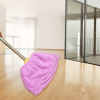 2pcs Multi Function Coral Velvet Broom Cover Cloth Floor Mop With Reusable Microfiber Absorbent Mop Household Cleaning Accessories - Pink