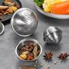 1pc 304 Stainless Steel Seasoning Ball; Thickened Ball Tea Strainer; Spice Filter; Kitchen Gadget - 304 Seasoning Ball - Large