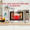 1pc Collapsible Silicone Microwave Popcorn Popper - Quick and Easy Way to Make Delicious Popcorn at Home - Red