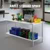 Stainless Steel Prep Table, 30 x 72 x 34 Inch, 920 lbs Load Capacity, Heavy Duty Metal Worktable with 3 Adjustable Height Levels
