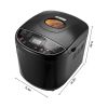 Bread Maker, 19-in-1 2LB Dough Machine, Nonstick Ceramic Pan Automatic Breadmaker with Gluten Free Setting, Whole Wheat Bread Making, Digital