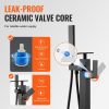 Freestanding Bathtub Faucet, Floor Mount, Freestanding Tub Filler, Shower Mixer Taps, Two Water Modes, 360Â° Swivel Spout
